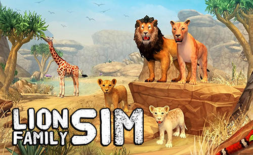 Lion family sim online poster