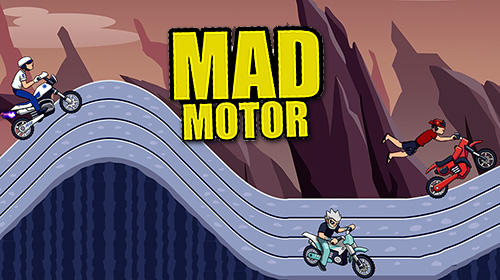 Mad motor: Motocross racing. Dirt bike racing poster