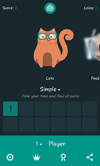 Memory game: Memory cat screenshot 1