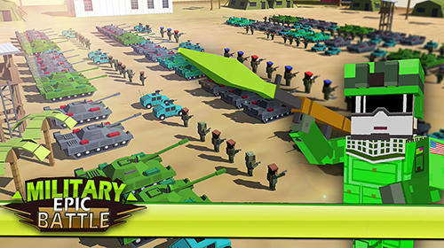 Military epic battle simulator poster