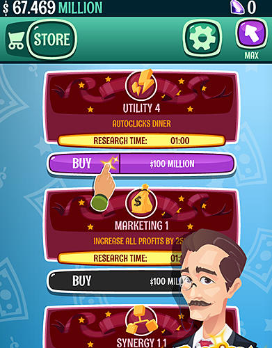 Millionaire to billionaire tycoon: Clicker game screenshot 2