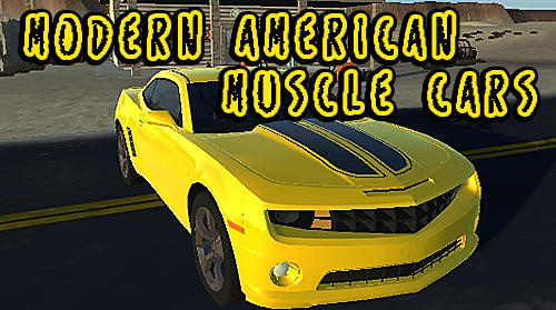 Modern american muscle cars poster