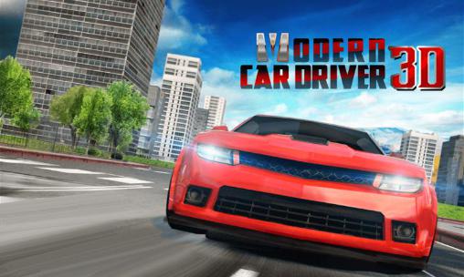 Modern car driver 3D poster