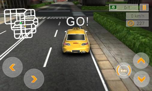Modern taxi driving 3D screenshot 3