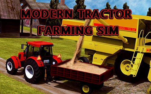 Modern tractor farming simulator: Real farm life poster