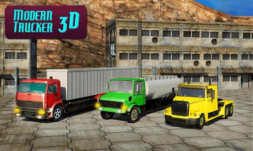 Modern trucker 3D poster