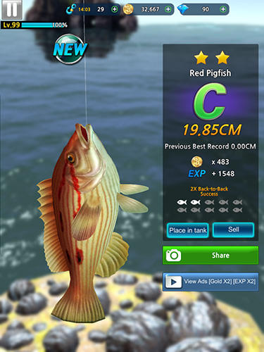 apk mod unlimited money on monster fishing legends