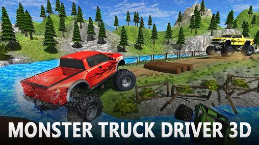 Monster truck driver 3D poster