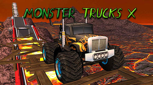 Monster trucks X: Mega bus race poster