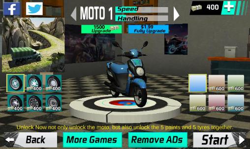 Moto rider 3D: City mission screenshot 1