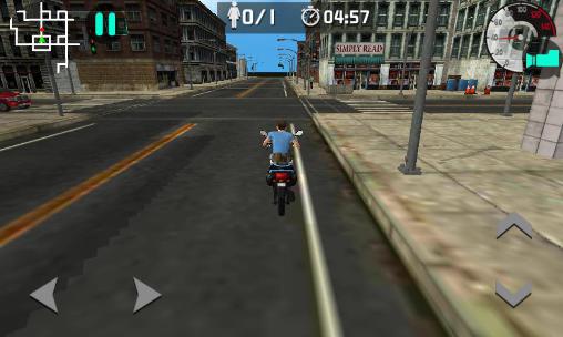 Moto rider 3D: City mission screenshot 3