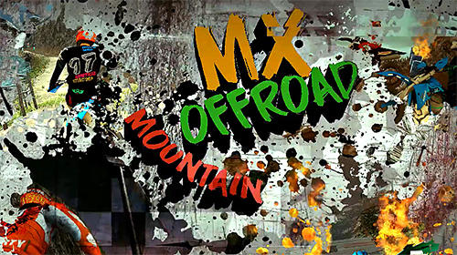 MX offroad mountain poster