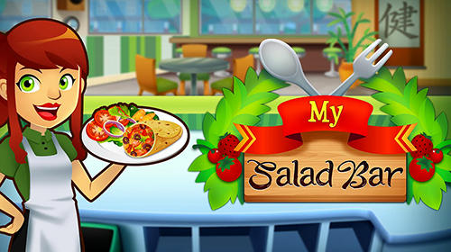 My salad bar: Healthy food shop manager poster