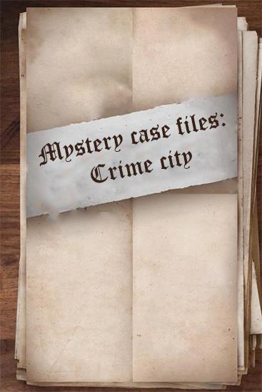 Mystery case files: Crime city poster