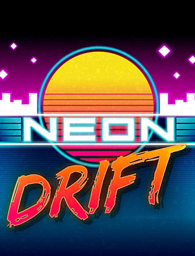 Neon drift: Retro arcade combat race poster