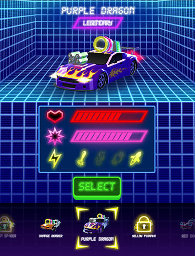 Neon drift: Retro arcade combat race screenshot 2