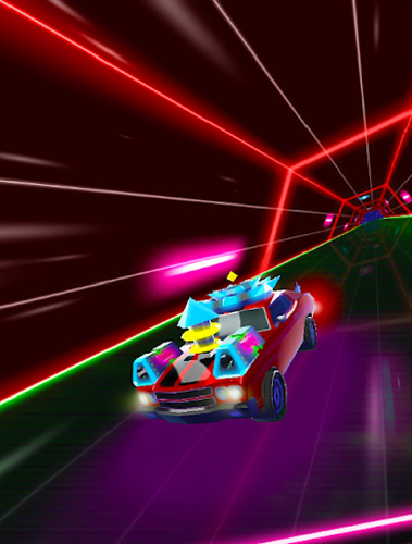 Neon drift: Retro arcade combat race screenshot 3