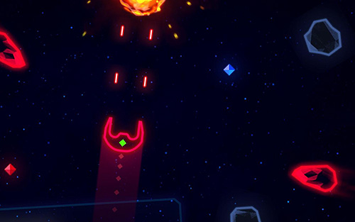 Neon spaceships screenshot 1