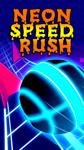 Neon speed rush poster