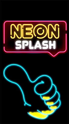 Neon splash poster