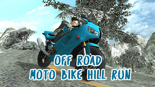 Off road moto bike hill run poster