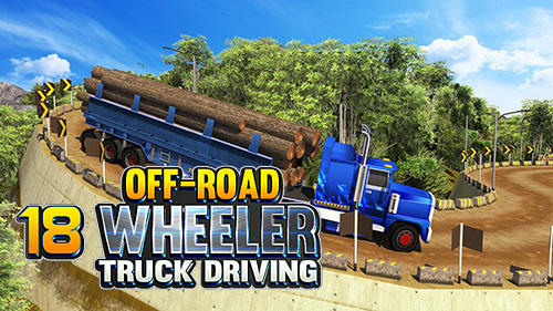 Offroad 18 wheeler truck driving poster