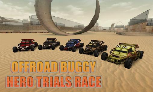 Offroad buggy hero trials race poster