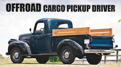 Offroad cargo pickup driver poster