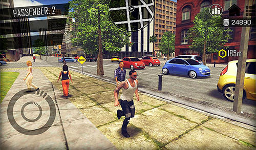Open world driver: Taxi simulator 3D free racing screenshot 1
