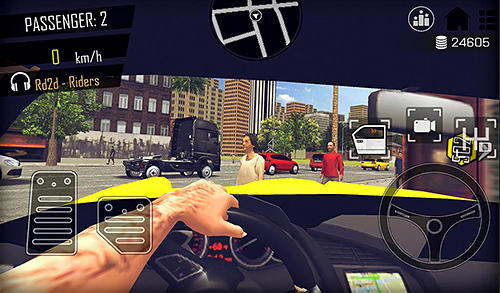 Open world driver: Taxi simulator 3D free racing screenshot 2