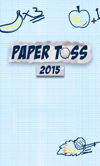 Paper toss 2015 poster
