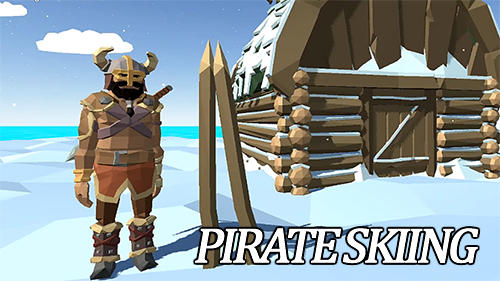 Pirate skiing poster