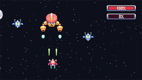 Pixel journey: 2D space shooter screenshot 1