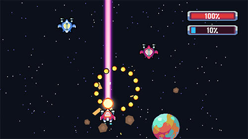 Pixel journey: 2D space shooter screenshot 3