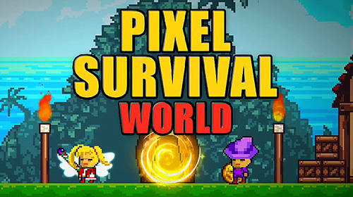 Pixel survival world poster