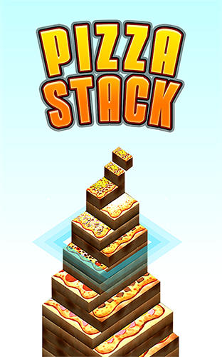 Pizza stack tower poster