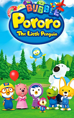 Pororo: The little penguin. Bubble shooter poster