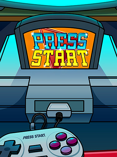 Press start: Game nostalgia clicker poster