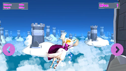 Princess unicorn: Sky world run screenshot 2