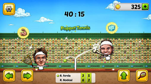 Puppet tennis: Forehand topspin screenshot 1