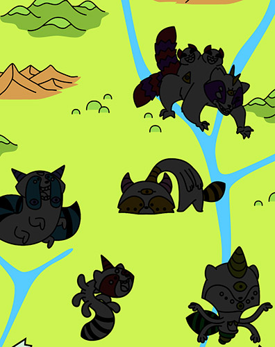 Raccoon evolution: Make cute mutant coons screenshot 2