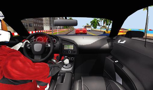 Racing in car turbo screenshot 2