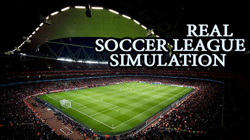Real soccer league simulation game poster
