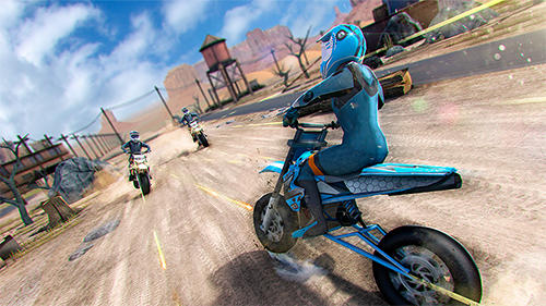 Realistic bike 3D: Scooter race screenshot 1