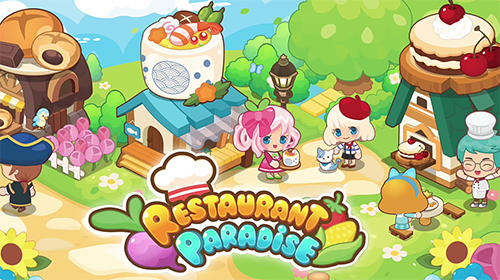 restaurant paradise game pink and blue building