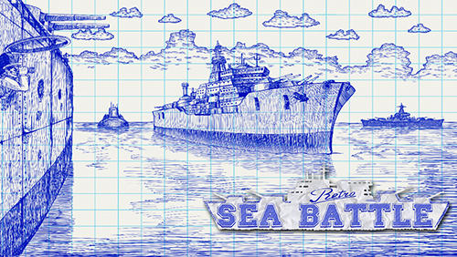 Retro sea battle poster