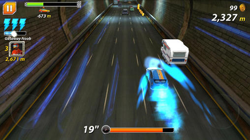Road: Car chase. Outta lane screenshot 2