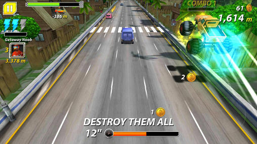 Road: Car chase. Outta lane screenshot 3
