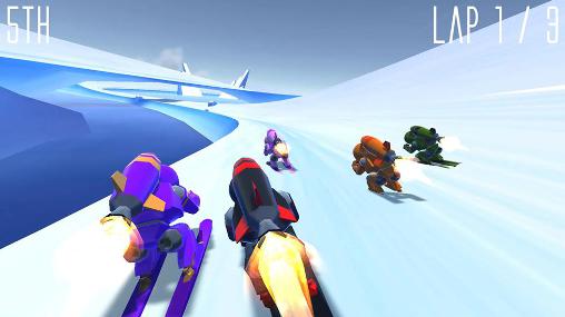 Rocket ski racing screenshot 1