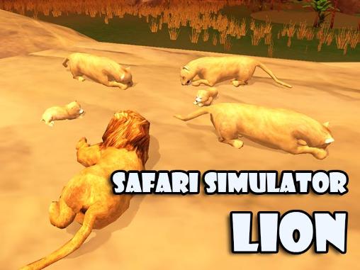 Safari simulator: Lion poster